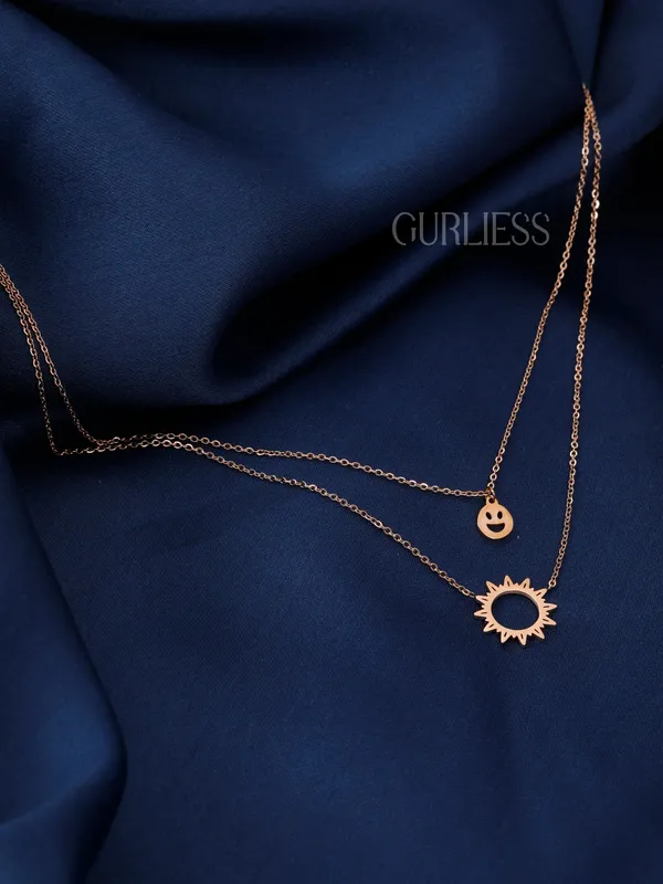 Demifine_Jewellery_Rose_Gold_&_Gold_Alloy_Premium_&_Elegant_Pendant_&_Earrings_For_Women_&_Girls_(Set_Of_3)