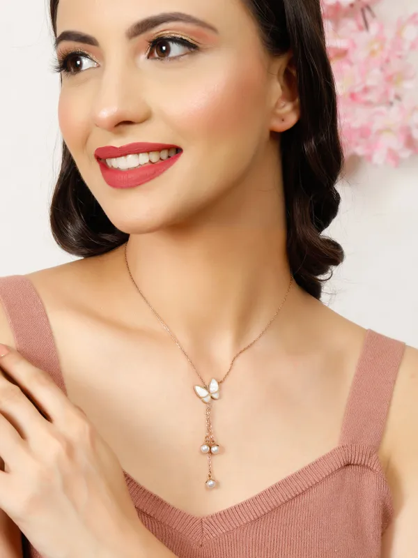 Demifine_Jewellery_Gold_&_Rose_Gold_Alloy_Premium_&_Elegant_Pendant_&_Rings_For_Women_&_Girls_(Set_Of_2)