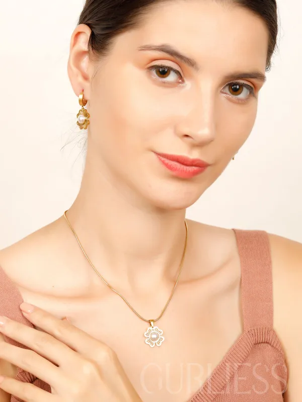 Demifine_Jewellery_Gold_Stainless_Steel_Premium_&_Elegant_Pendant_&_Earrings_For_Women_&_Girls_(Set_Of_3)