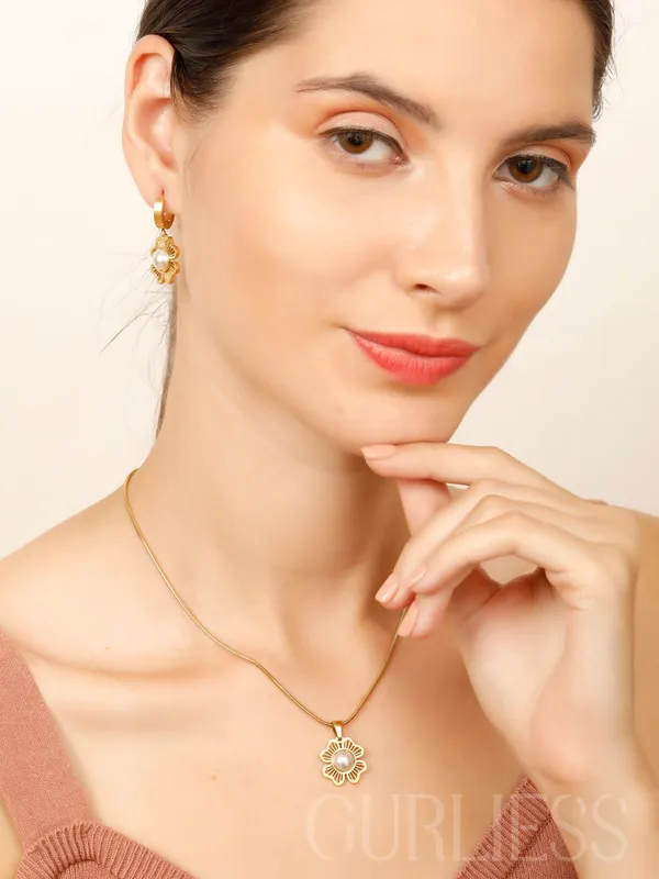 Demifine_Jewellery_Gold_Stainless_Steel_Premium_&_Elegant_Pendant_&_Earrings_For_Women_&_Girls_(Set_Of_3)