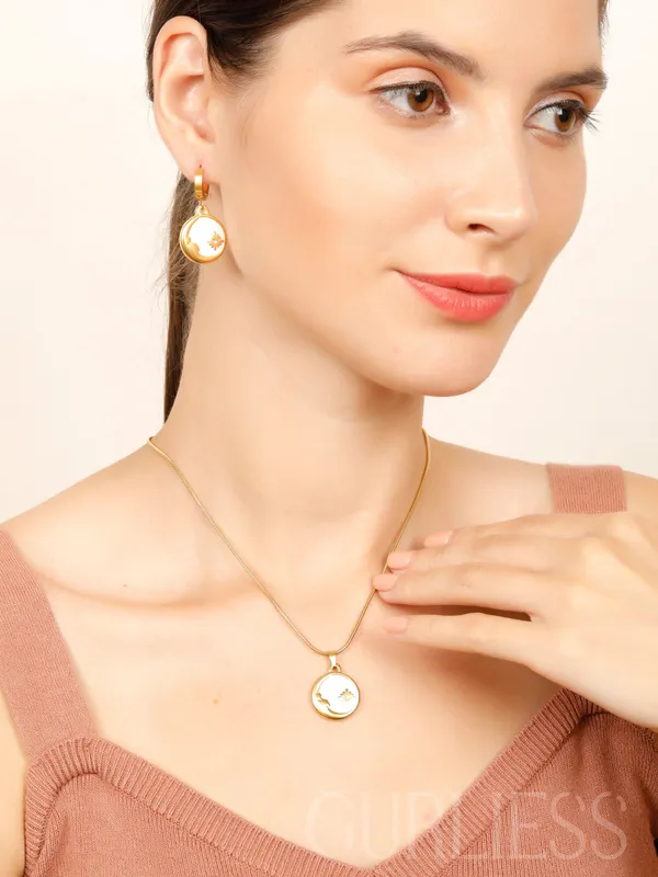 Demifine_Jewellery_Gold_&_Silver_Stainless_Steel_Premium_&_Elegant_Pendant_&_Earrings_For_Women_&_Girls_(Set_Of_3)