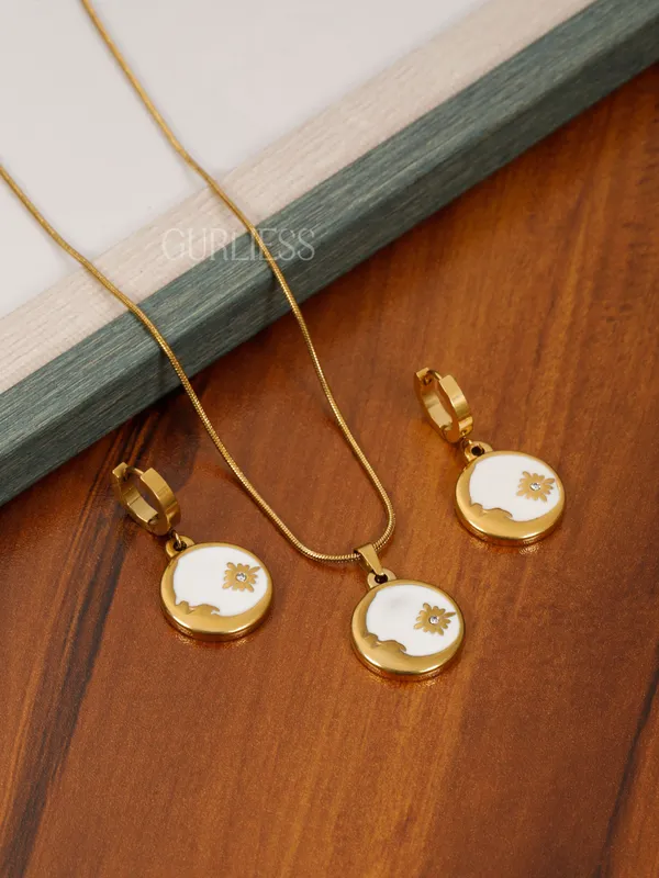 Demifine_Jewellery_Gold_&_Silver_Stainless_Steel_Premium_&_Elegant_Pendant_&_Earrings_For_Women_&_Girls_(Set_Of_3)