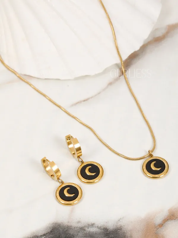Demifine_Jewellery_Gold_&_Silver_Stainless_Steel_Premium_&_Elegant_Pendant_&_Earrings_For_Women_&_Girls_(Set_Of_3)