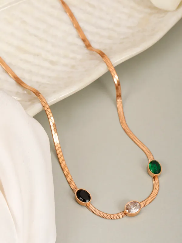 Demifine_Jewellery_Silver_&_Rose_Gold_Stainless_Steel_Premium_&_Elegant_Pendant_For_Women_&_Girls