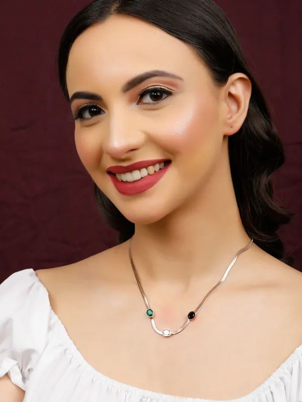 Demifine_Jewellery_Silver_&_Rose_Gold_Stainless_Steel_Premium_&_Elegant_Pendant_For_Women_&_Girls