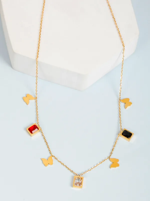 Demifine_Jewellery_Silver_&_Gold_Stainless_Steel_Premium_&_Elegant_Pendant_For_Women_&_Girls