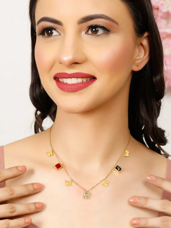 Demifine_Jewellery_Silver_&_Gold_Stainless_Steel_Premium_&_Elegant_Pendant_For_Women_&_Girls