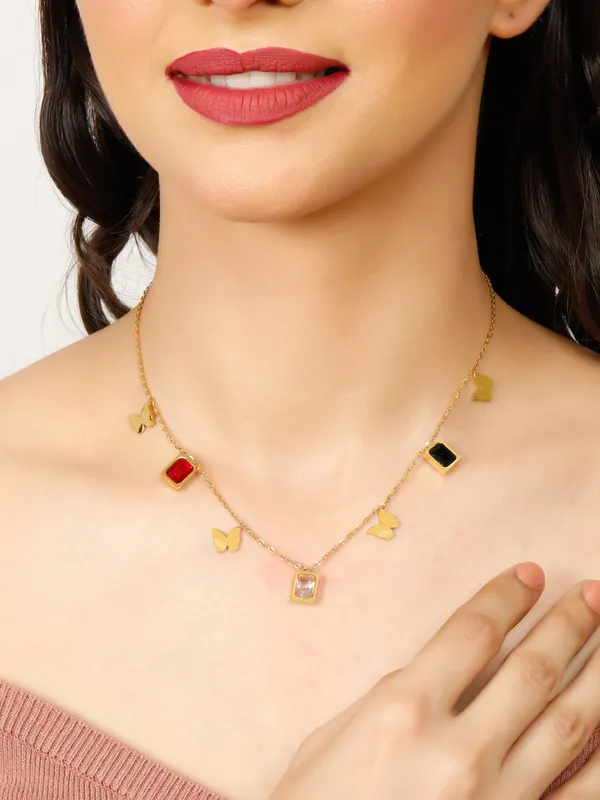 Demifine_Jewellery_Silver_&_Gold_Stainless_Steel_Premium_&_Elegant_Pendant_For_Women_&_Girls