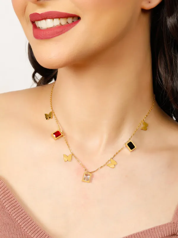 Demifine_Jewellery_Silver_&_Gold_Stainless_Steel_Premium_&_Elegant_Pendant_For_Women_&_Girls