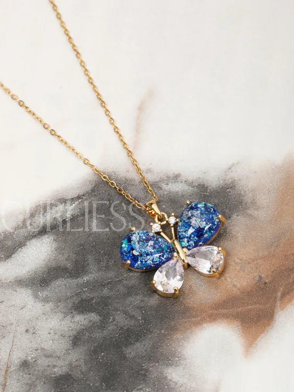 Demifine_Jewellery_Silver_&_Blue_&_Gold_Stainless_Steel_Premium_&_Elegant_Pendant_For_Women_&_Girls