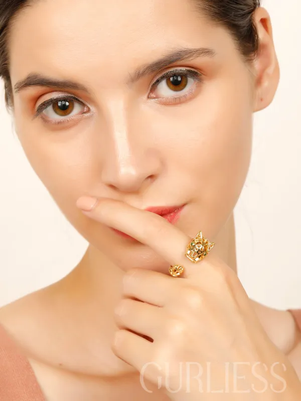 Demifine_Jewellery_Gold_&_Animal_Stainless_Steel_Premium_&_Elegant_Rings_For_Women_&_Girls