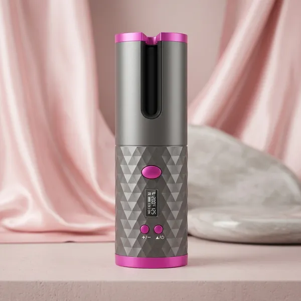 Festive_Blessings_Cordless_Rechargeable_Ceramic_Barrel_Fast_Heat_6_Temperature_Settings_Hair_Curler_(Black,_Pink)