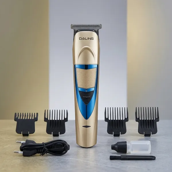FESTIVE_BLESSINGS_DALING_DL-1048_Electric_Rechargeable_Hair_and_Beard_Trimmer_Trimmer_60_min_Runtime_5_Length_Settings_(Gold,_Blue)