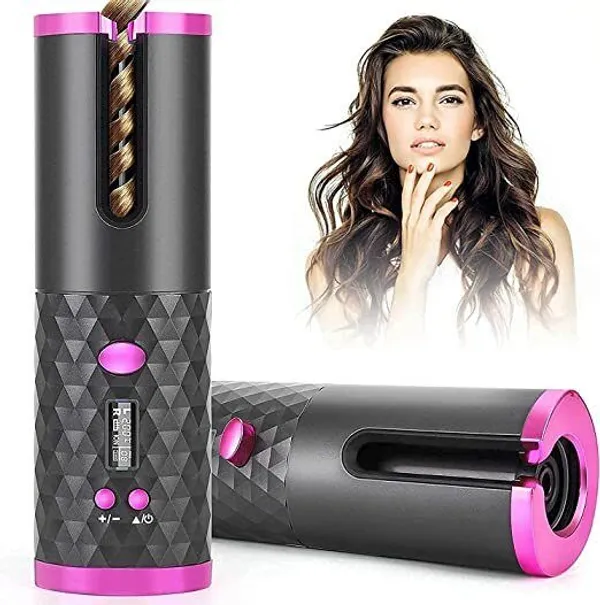 Festive_Blessings_Cordless_Rechargeable_Ceramic_Barrel_Fast_Heat_6_Temperature_Settings_Hair_Curler_(Black,_Pink)