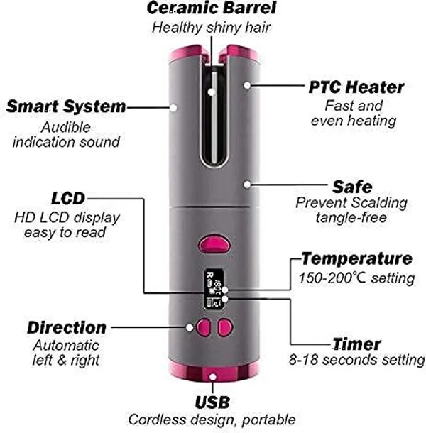 Festive_Blessings_Cordless_Rechargeable_Ceramic_Barrel_Fast_Heat_6_Temperature_Settings_Hair_Curler_(Black,_Pink)