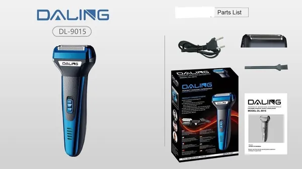 FESTIVE_BLESSINGS_DALING_DL-9015_Professional_Rechargeable_Hair_Shaver_Trimmer_60_min_Runtime_2_Length_Settings_(Blue,_Black)