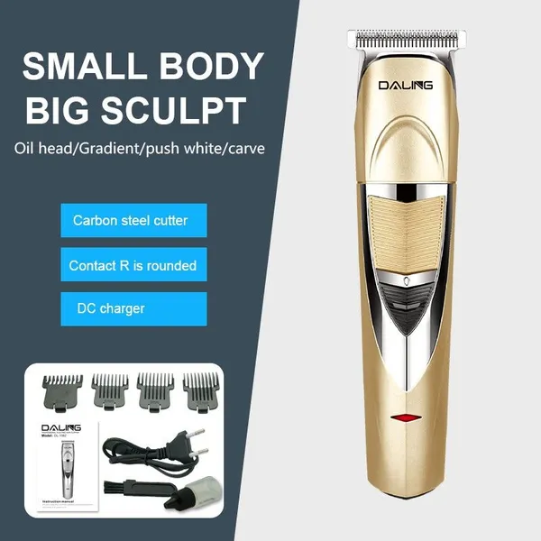 FESTIVE_BLESSINGS_DALING_DL-1048_Electric_Rechargeable_Hair_and_Beard_Trimmer_Trimmer_60_min_Runtime_5_Length_Settings_(Gold,_Blue)