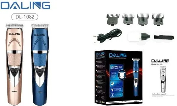 FESTIVE_BLESSINGS_DALING_DL-1048_Electric_Rechargeable_Hair_and_Beard_Trimmer_Trimmer_60_min_Runtime_5_Length_Settings_(Gold,_Blue)