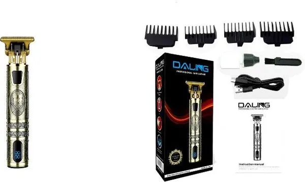 FESTIVE_BLESSINGS_DALING_DL-1086_Rechargeable_Hair_Clippers_for_Men_T-Blade_Hair_Trimmer_Barber_Hair_Trimmer_Trimmer_60_min_Runtime_5_Length_Settings_(Multicolor)