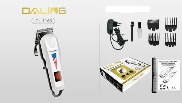 FESTIVE_BLESSINGS_DALING_DL-1163_PROFESSIONAL_RECHARGABLE_CLIPPER_LCD_DISPLAY_Trimmer_90_min_Runtime_6_Length_Settings_(Multicolor)