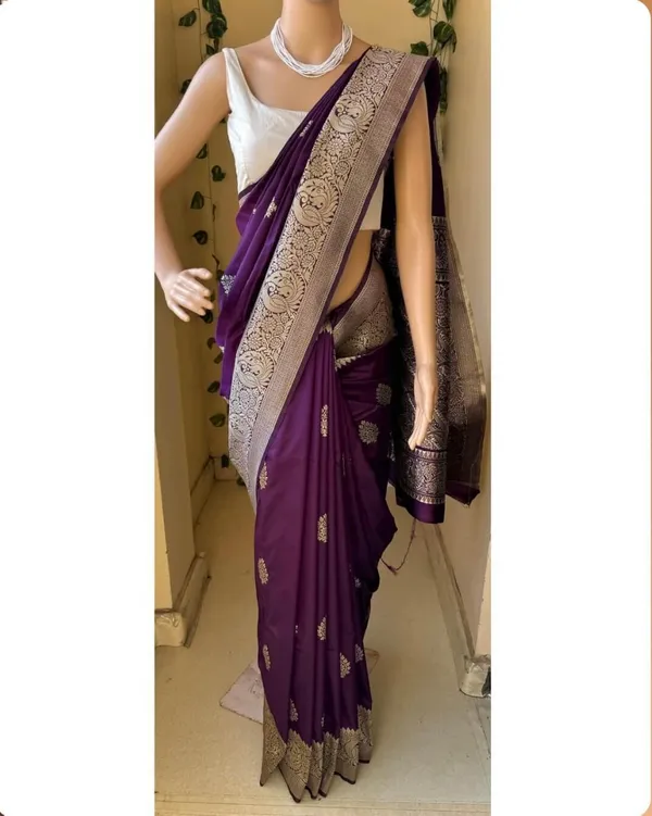 Maroon___Silk_Jacquard_Saree_For_Women