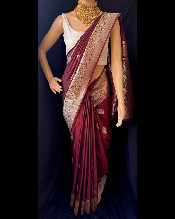 Maroon___Silk_Jacquard_Saree_For_Women