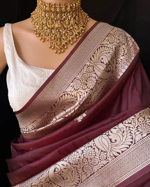 Maroon___Silk_Jacquard_Saree_For_Women