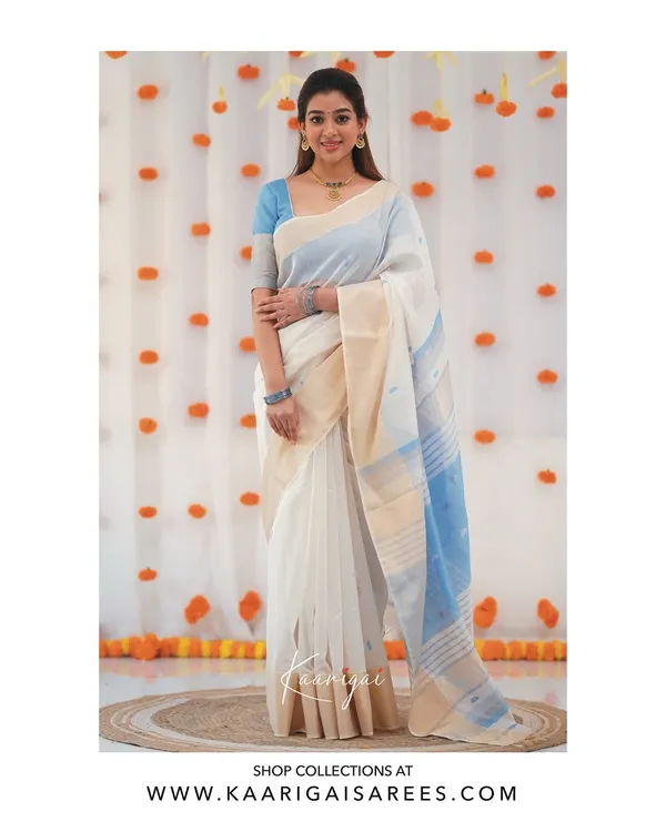 Sky_Blue_Silk_Jacquard_Saree_For_Women