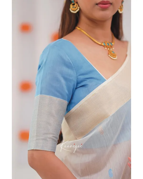 Sky_Blue_Silk_Jacquard_Saree_For_Women