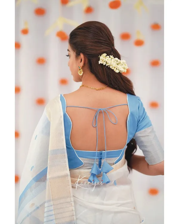 Sky_Blue_Silk_Jacquard_Saree_For_Women