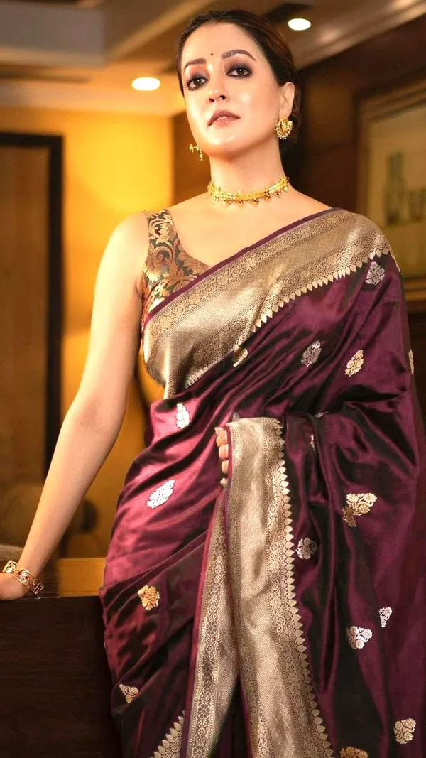Maroon___Silk_Jacquard_Saree_For_Women