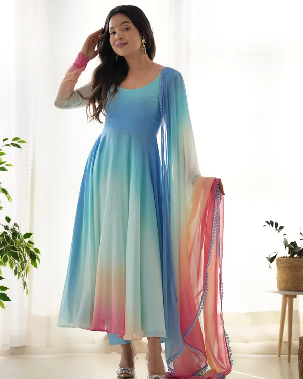 Multicolor_Dreamy_Pastel_Ombre_3_Piece_Kurti_Set_with_Dupatta_For_Women