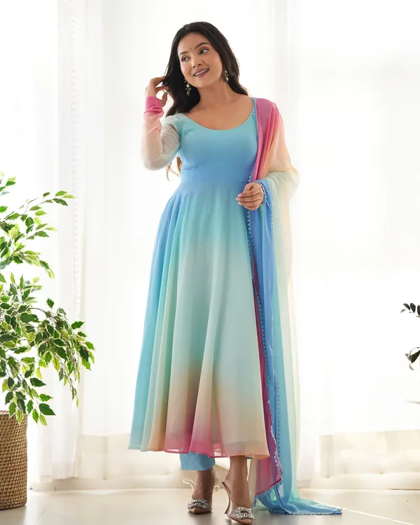 Multicolor_Dreamy_Pastel_Ombre_3_Piece_Kurti_Set_with_Dupatta_For_Women