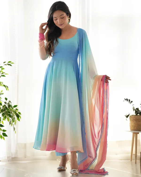 Multicolor_Dreamy_Pastel_Ombre_3_Piece_Kurti_Set_with_Dupatta_For_Women