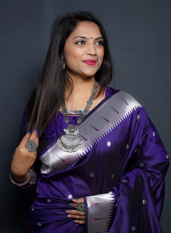 Violet___Silk_Jacquard_Saree_For_Women