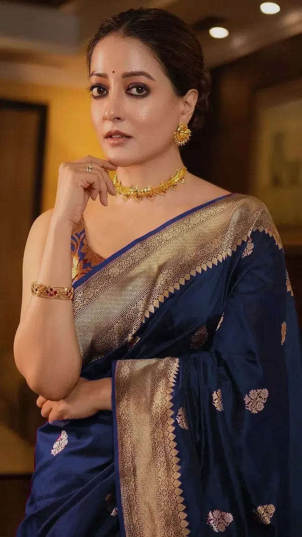 Navy_Blue___Silk_Jacquard_Saree_For_Women