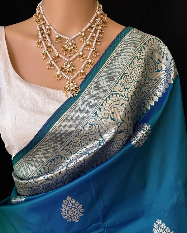 Morpich_Silk_Jacquard_Saree_For_Women