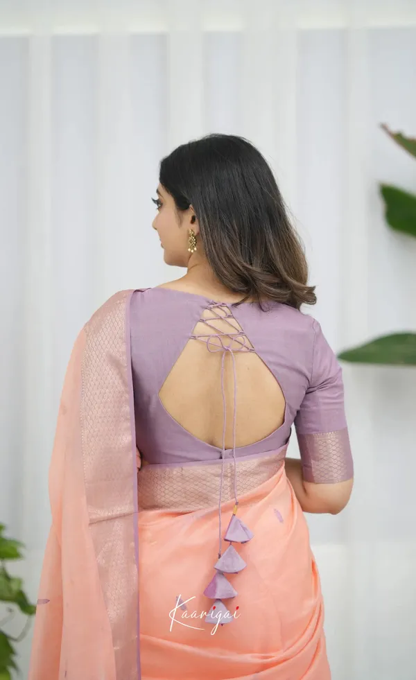 Peach_Silk_Jacquard_Saree_For_Women