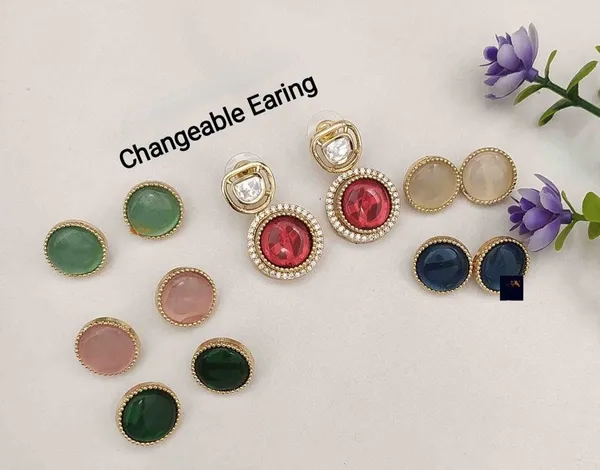 Multicolor_Elegant_Design_Saatvi_Changeable_Polki_Earrings_For_Women