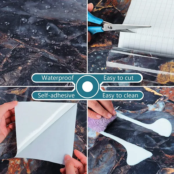 Black_Waterproof_Self_adhesive_vinyl_sticker_wallpaper_for_walls_and_other_home decorations.