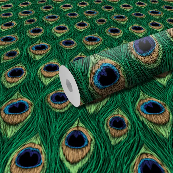 Peacock_Waterproof_Self_adhesive_vinyl_sticker_wallpaper_for_walls_and_other_home decorations.