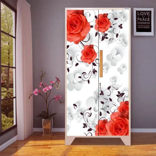 Floral_Self_adhesive_vinyl_sticker_for_almirah_renovation and decoration