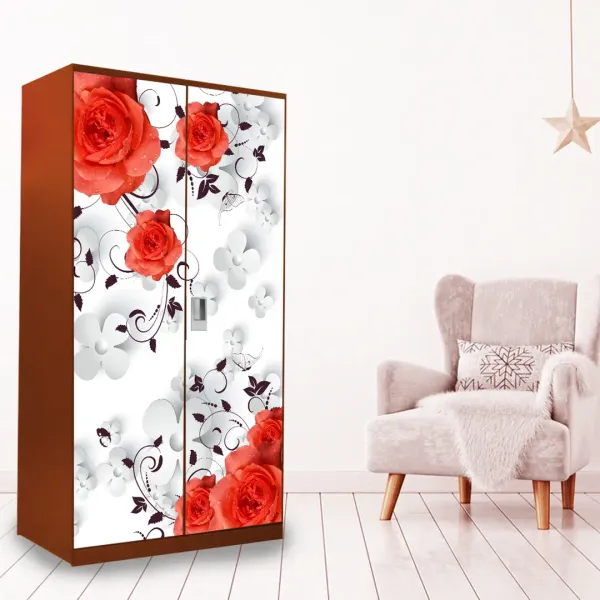 Floral_Self_adhesive_vinyl_sticker_for_almirah_renovation and decoration