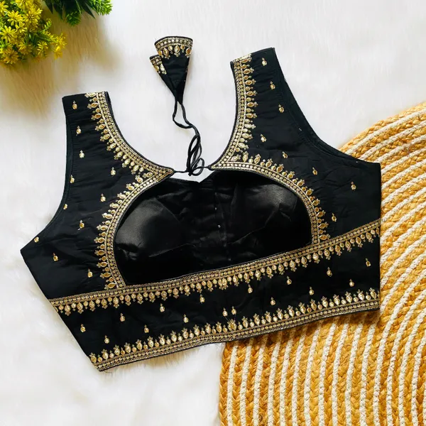Stitched_Black_Silk_Blouse_with_Intricate_Zari_and_Sequin_Embroidery_Work
