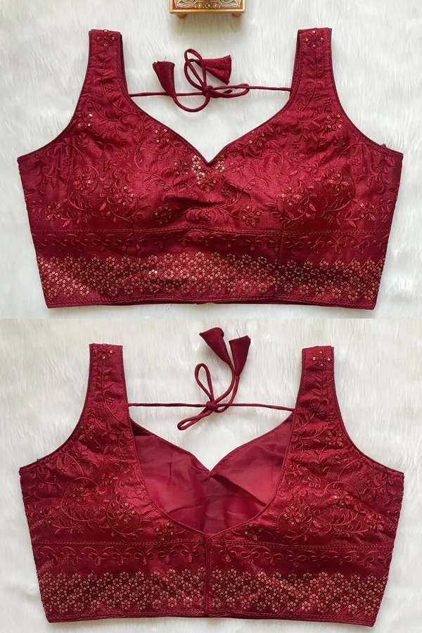 Deep_Red_Heavy_Stitched_Milan_Silk_Blouse_with_Embroidery_and_Sequin_Work