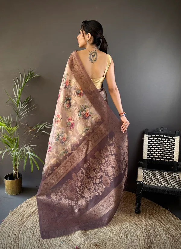Dusty_Mauve_Floral_Printed_Saree_With_Zari_Border