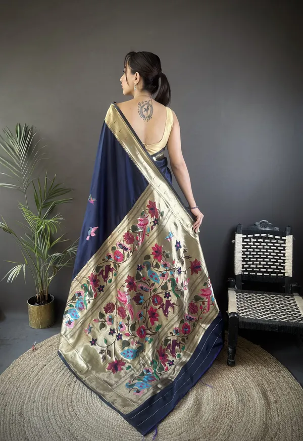 Midnight_Blue_Elora_Woven_Design_Zari_Silk_Blend_Paithani_Saree