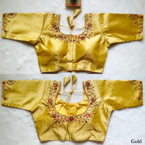 Gold_Designer_Stitched_Phantom_Silk_Blouse_with_Thread_Embroidery