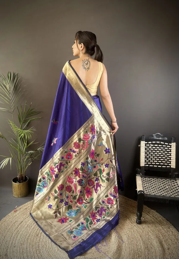Royal_Blue_Grandeur_Paithani_Saree_With_Gold_Weave