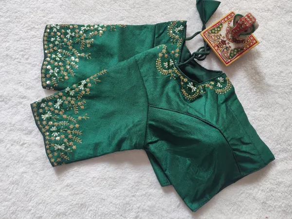 Green_Stitched_Phantom_Silk_Blouse_with_Thread_and_Sequin_Embroidery